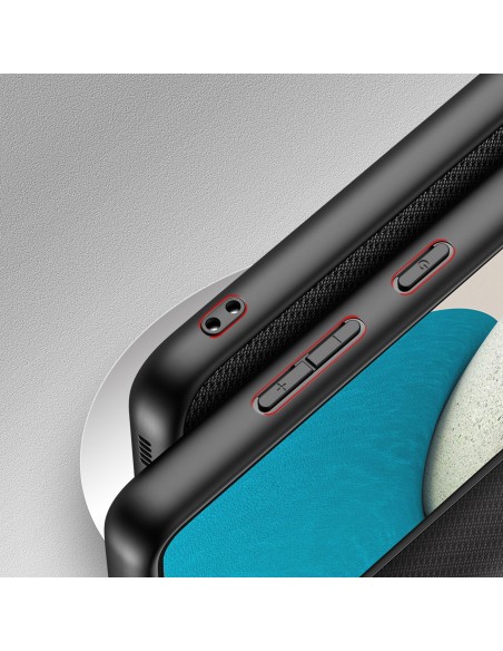 Dux Ducis Fino dėklo dangtelis, padengtas nailono medžiaga, skirtas Samsung Galaxy A73 juodas Dux Ducis Fino dėklo dangtelis, padengtas nailono medžiaga, skirtas Samsung Galaxy A73 juodas