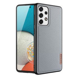 Dux Ducis Fino dėklo dangtelis, padengtas nailono medžiaga, skirtas Samsung Galaxy A73 mėlynai