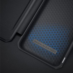 DUX DUCIS Skin X dėklo dėklo dangtelis su atvartu, skirtas Samsung Galaxy A73 juodas