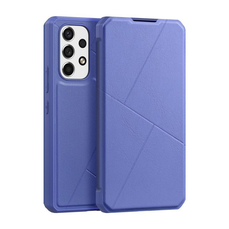 DUX DUCIS Skin X dėklo dėklo dangtelis su atvartu, skirtas Samsung Galaxy A73 mėlynas