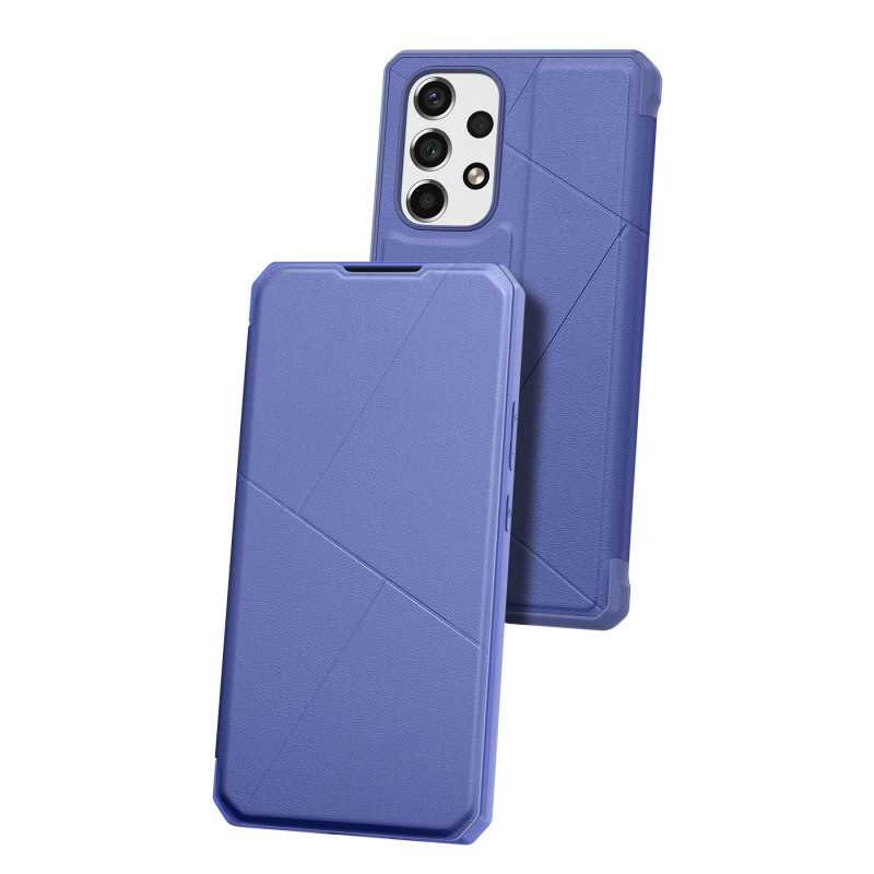 DUX DUCIS Skin X dėklo dėklo dangtelis su atvartu, skirtas Samsung Galaxy A73 mėlynas
