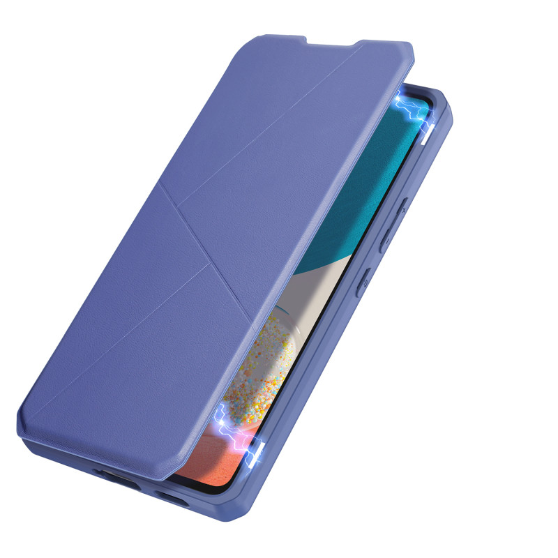 DUX DUCIS Skin X dėklo dėklo dangtelis su atvartu, skirtas Samsung Galaxy A73 mėlynas