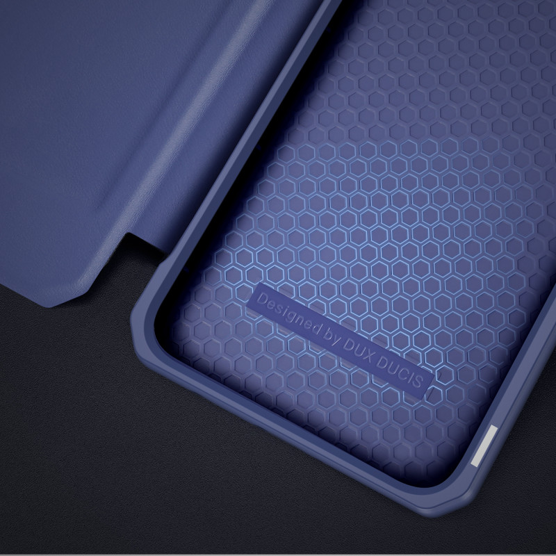 DUX DUCIS Skin X dėklo dėklo dangtelis su atvartu, skirtas Samsung Galaxy A73 mėlynas