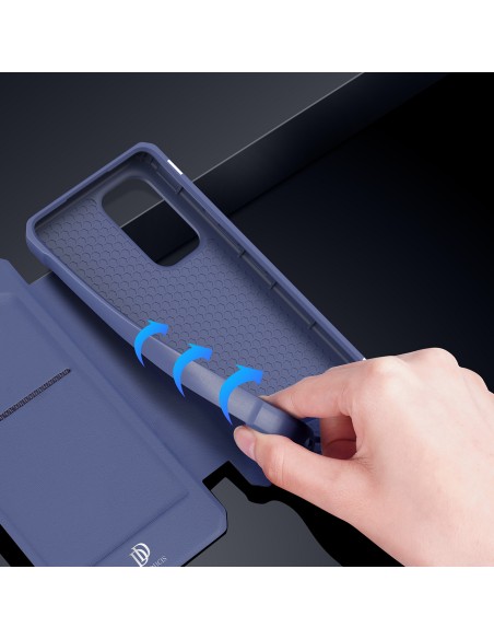 DUX DUCIS Skin X dėklo dėklo dangtelis su atvartu, skirtas Samsung Galaxy A73 mėlynas DUX DUCIS Skin X dėklo dėklo dangtelis su atvartu, skirtas Samsung Galaxy A73 mėlynas