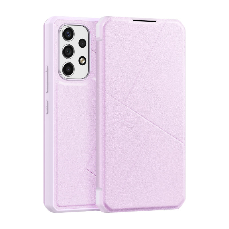 DUX DUCIS Skin X dėklo dėklo dėklas su atvartu, skirtas Samsung Galaxy A73 rožinės spalvos