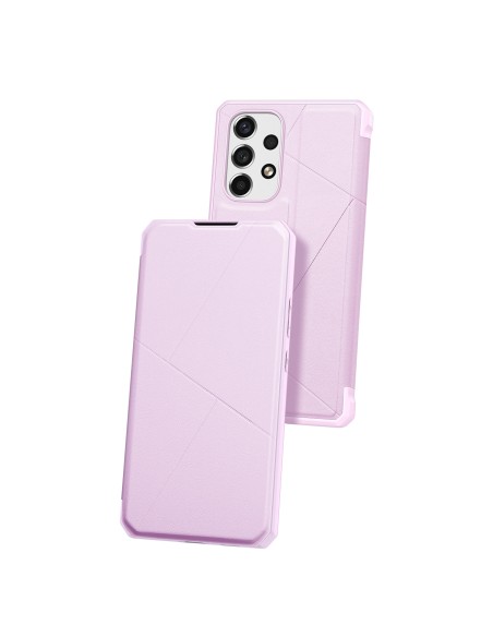 DUX DUCIS Skin X dėklo dėklo dėklas su atvartu, skirtas Samsung Galaxy A73 rožinės spalvos