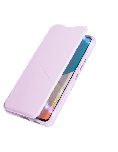 DUX DUCIS Skin X dėklo dėklo dėklas su atvartu, skirtas Samsung Galaxy A73 rožinės spalvos