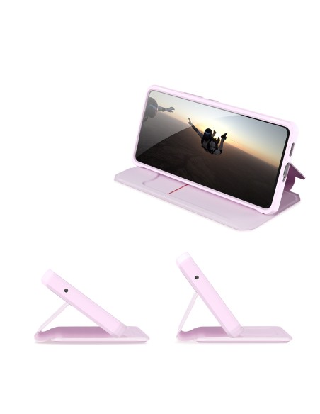 DUX DUCIS Skin X dėklo dėklo dėklas su atvartu, skirtas Samsung Galaxy A73 rožinės spalvos