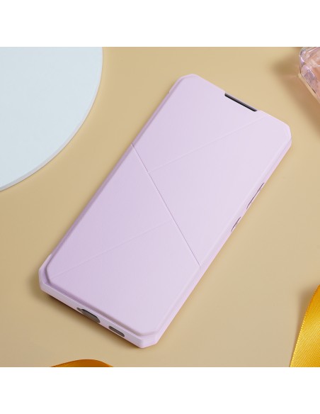 DUX DUCIS Skin X dėklo dėklo dėklas su atvartu, skirtas Samsung Galaxy A73 rožinės spalvos