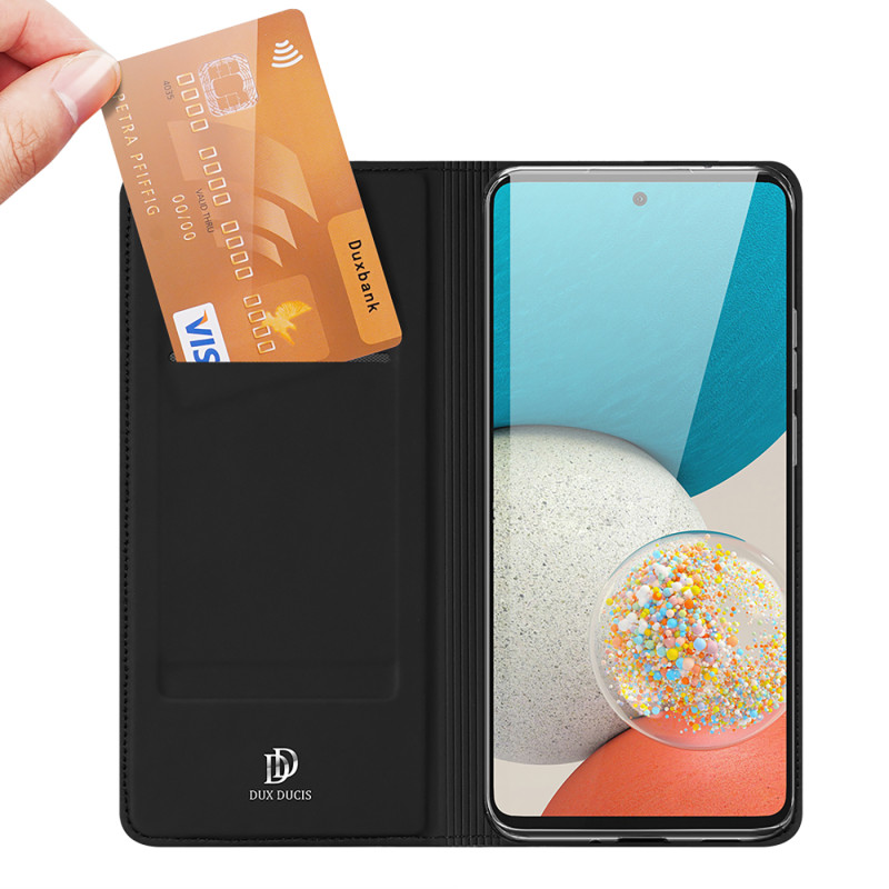 Dux Ducis Skin Pro dėklo dėklo dangtelis su atvartu Samsung Galaxy A73 juodas