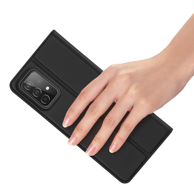 Dux Ducis Skin Pro dėklo dėklo dangtelis su atvartu Samsung Galaxy A73 juodas