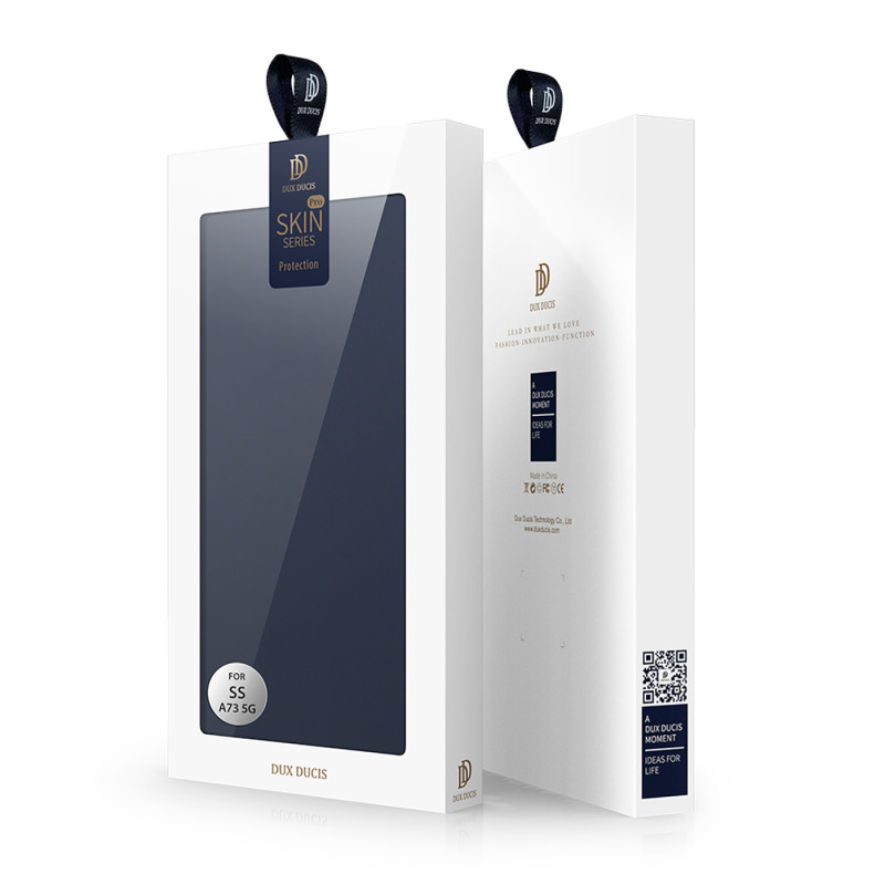 Dux Ducis Skin Pro dėklas su atvartu, skirtas Samsung Galaxy A73 mėlynas