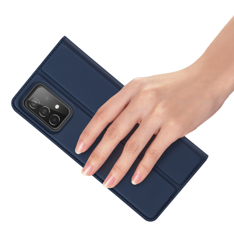 Dux Ducis Skin Pro dėklas su atvartu, skirtas Samsung Galaxy A73 mėlynas