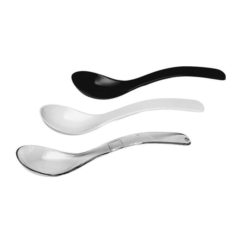 Plastikinis salotinis šaukštas SAN iki 80C juodas, ilgis 335 mm - Hendi 564455