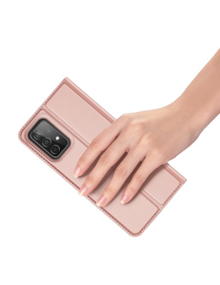 Dux Ducis Skin Pro dėklas su atvartu, skirtas Samsung Galaxy A73 rožinės spalvos Dux Ducis Skin Pro dėklas su atvartu, skirtas Samsung Galaxy A73 rožinės spalvos