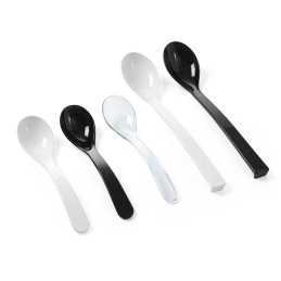 Plastikinis salotinis šaukštas SAN iki 80C juodas, ilgis 335 mm - Hendi 564455