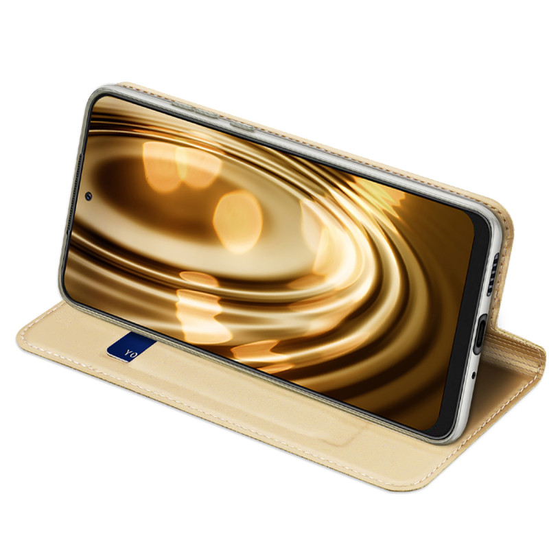 Dux Ducis Skin Pro dėklo dėklo dangtelis su atvartu, skirtas Samsung Galaxy A73 auksui