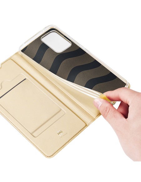 Dux Ducis Skin Pro dėklo dėklo dangtelis su atvartu, skirtas Samsung Galaxy A73 auksui Dux Ducis Skin Pro dėklo dėklo dangtelis su atvartu, skirtas Samsung Galaxy A73 auksui