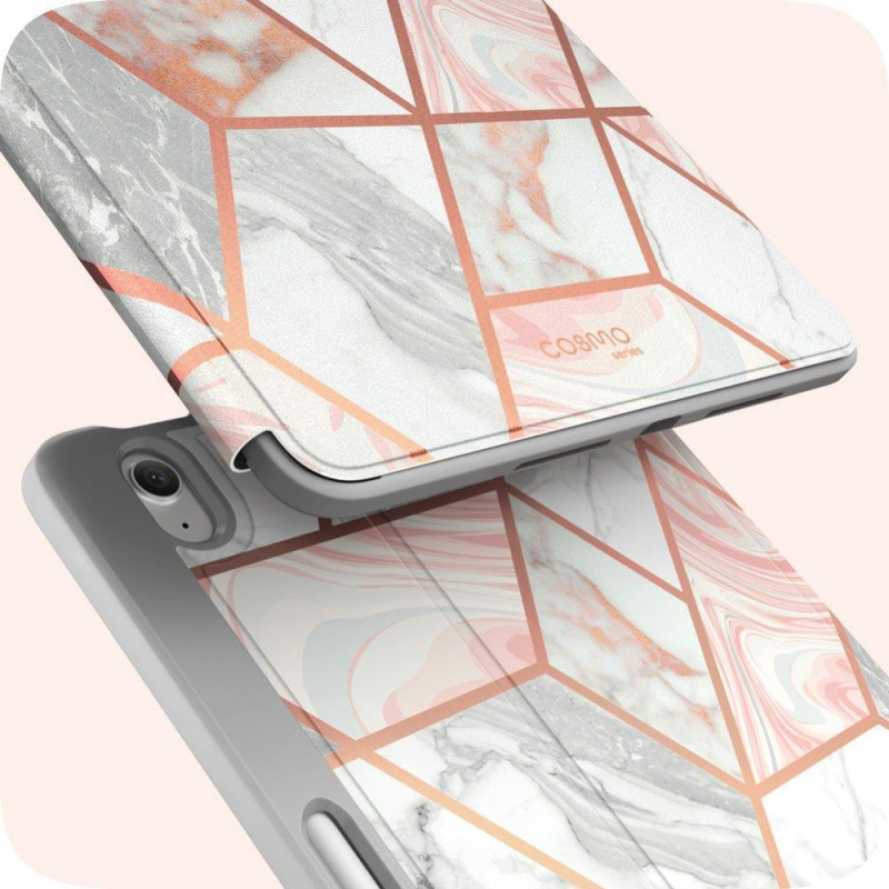 Supcase Cosmo dėklas iPad mini 6 2021 - rožinis marmuras