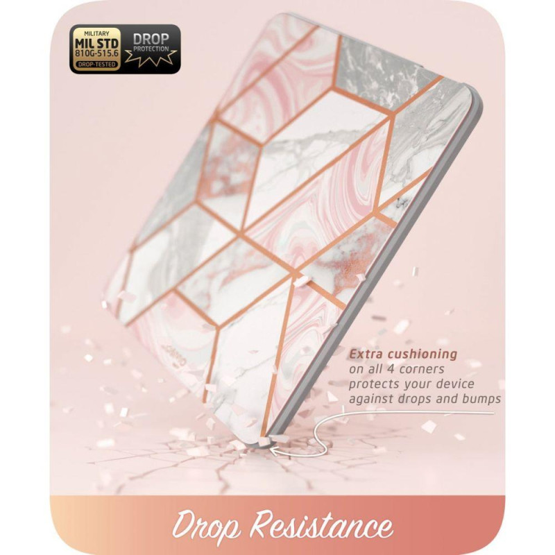 Supcase Cosmo dėklas iPad mini 6 2021 - rožinis marmuras