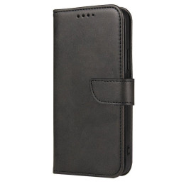 Magnetinis dėklas Elegantiškas dėklo dangtelis su apvertimo ir stovo funkcija OnePlus Nord N20 5G Black