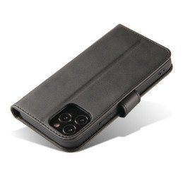 Magnet Case elegantiškas dėklo dangtelis su atvartu ir stovo funkcija OnePlus Nord N200 5G juoda