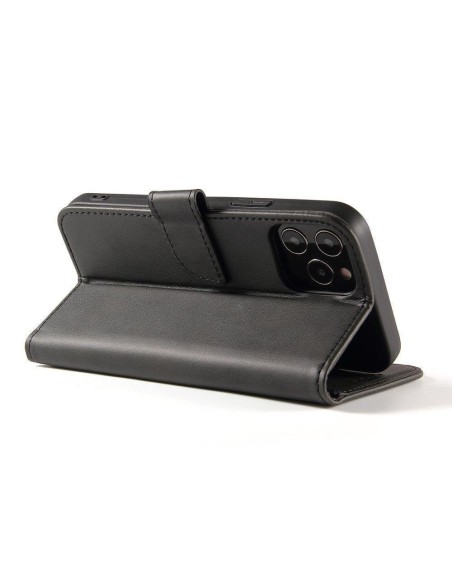 Magnetinis dėklas Elegantiškas dėklo dangtelis su apvertimo ir stovo funkcija, skirta Motorola Moto G Power 2022 Black