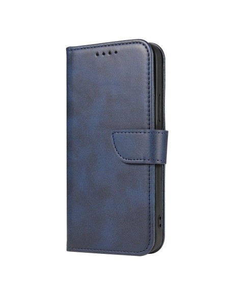 Magnet Case elegantiškas dėklas su atvartu ir stovo funkcija, skirta Samsung Galaxy A03s (166.5) mėlyna