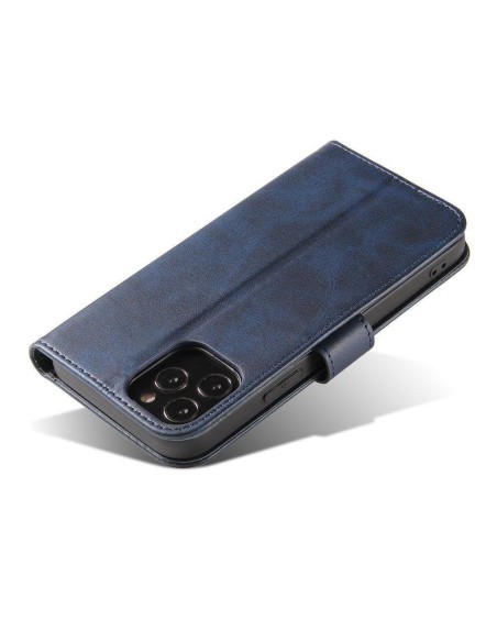 Magnet Case elegantiškas dėklas su atvartu ir stovo funkcija, skirta Samsung Galaxy A03s (166.5) mėlyna