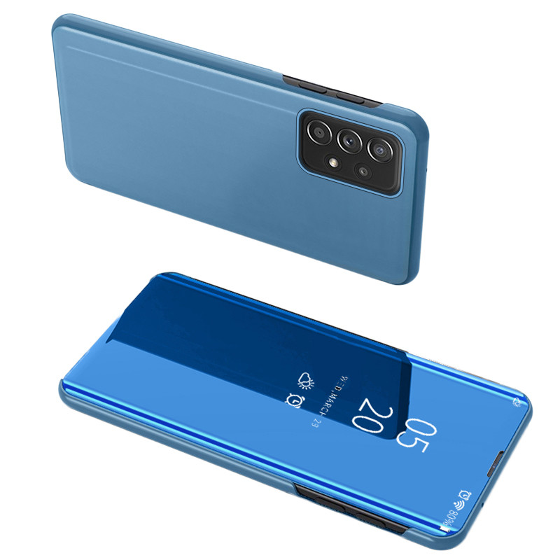 Clear View Case atverčiamas dangtelis, skirtas Samsung Galaxy A73 mėlynas Clear View Case atverčiamas dangtelis, skirtas Samsung Galaxy A73 mėlynas