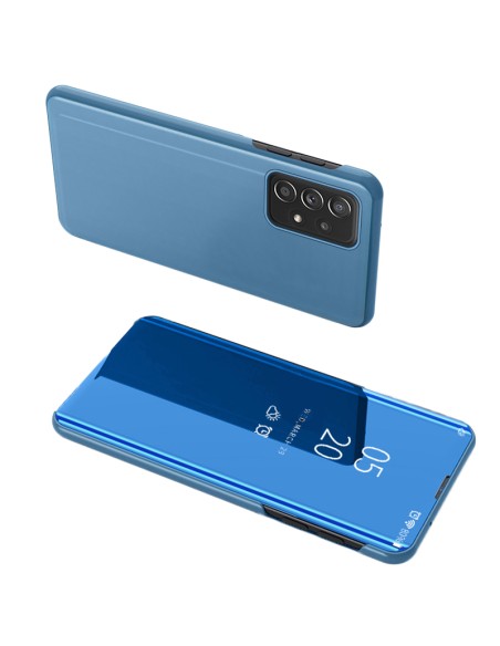 Clear View Case atverčiamas dangtelis, skirtas Samsung Galaxy A73 mėlynas Clear View Case atverčiamas dangtelis, skirtas Samsung Galaxy A73 mėlynas
