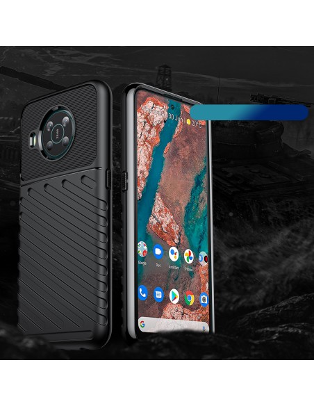 Thunder Case lankstus šarvuotas dangtelis Nokia X100 juodas