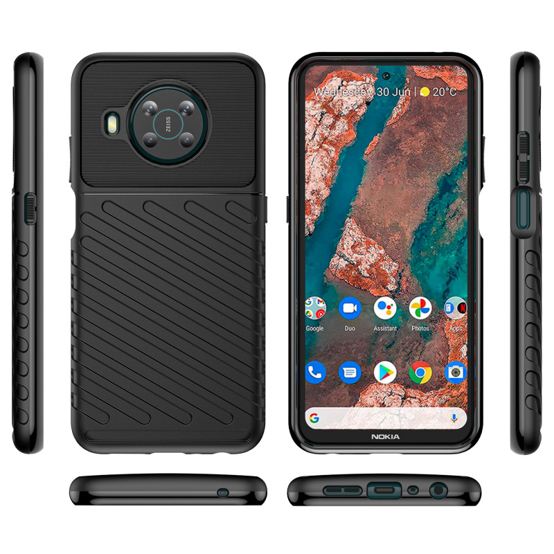 Thunder Case lankstus šarvuotas dangtelis Nokia X100 juodas