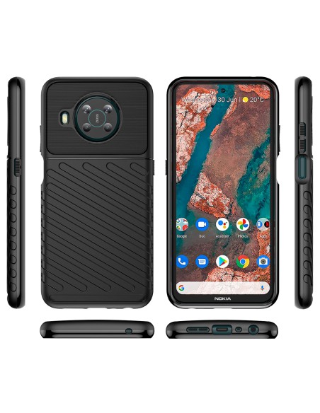 Thunder Case lankstus šarvuotas dangtelis Nokia X100 juodas