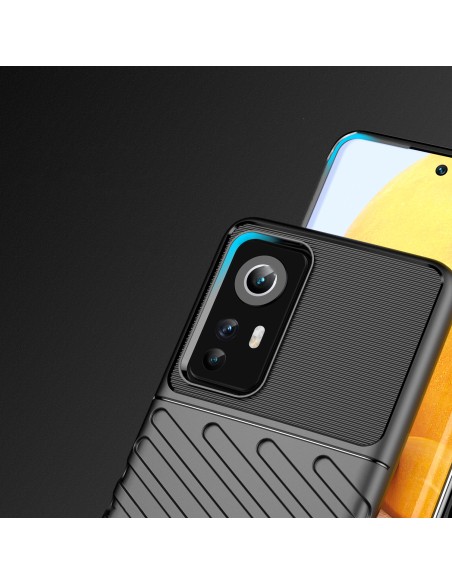 Thunder Case lankstus šarvuotas dėklas Xiaomi 12/ 12X juodas