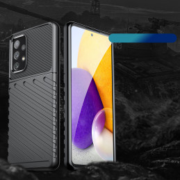 Thunder Case lankstus šarvuotas dėklas Samsung Galaxy A73 juodas