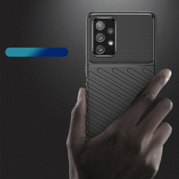 Thunder Case lankstus šarvuotas dėklas Samsung Galaxy A73 juodas