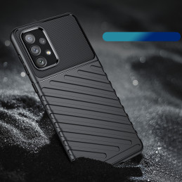 Thunder Case lankstus šarvuotas dėklas Samsung Galaxy A73 juodas
