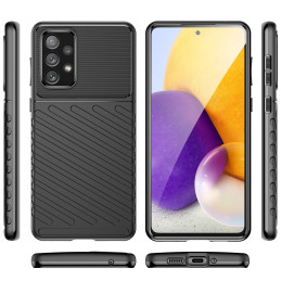 Thunder Case lankstus šarvuotas dėklas Samsung Galaxy A73 juodas
