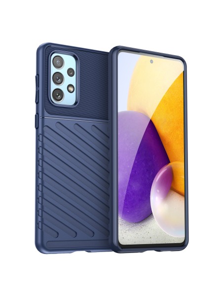 Thunder Case lankstus šarvuotas dėklas, skirtas Samsung Galaxy A73 mėlynas Thunder Case lankstus šarvuotas dėklas, skirtas Samsung Galaxy A73 mėlynas
