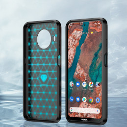 Carbon Case lankstus dėklas Nokia X100 juodas