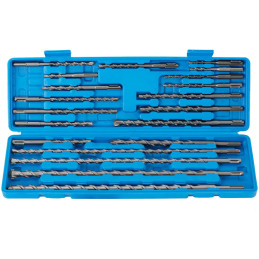 Betono kaltinių grąžtų rinkinys SDS PLUS sk. 5-20mm - 20 vnt.