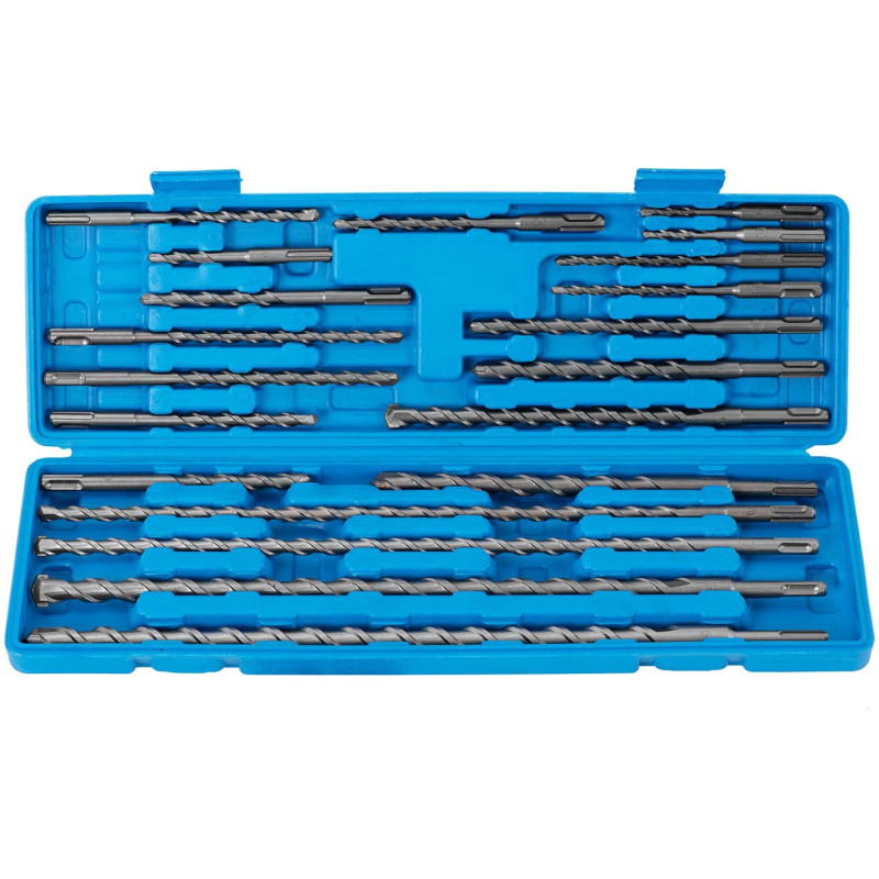 Betono kaltinių grąžtų rinkinys SDS PLUS sk. 5-20mm - 20 vnt.