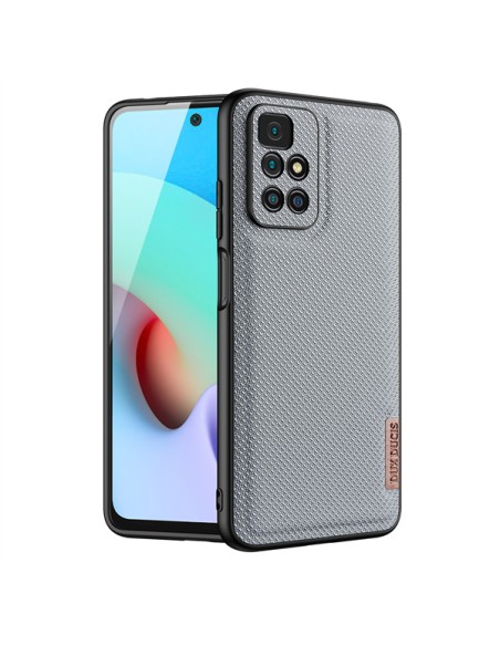 Dux Ducis Fino dėklas, dangtelis padengtas nailono medžiaga, Xiaomi Redmi 10 mėlynas Dux Ducis Fino dėklas, dangtelis padengtas nailono medžiaga, Xiaomi Redmi 10 mėlynas