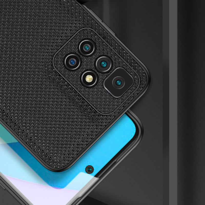 Dux Ducis Fino dėklas, dangtelis padengtas nailono medžiaga, Xiaomi Redmi 10 mėlynas