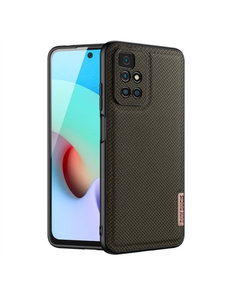 Dux Ducis Fino dėklo dangtelis padengtas nailono medžiaga Xiaomi Redmi 10 green Dux Ducis Fino dėklo dangtelis padengtas nailono medžiaga Xiaomi Redmi 10 green