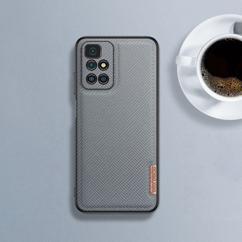Dux Ducis Fino dėklo dangtelis padengtas nailono medžiaga Xiaomi Redmi 10 green