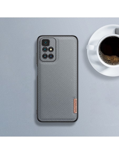 Dux Ducis Fino dėklo dangtelis padengtas nailono medžiaga Xiaomi Redmi 10 green Dux Ducis Fino dėklo dangtelis padengtas nailono medžiaga Xiaomi Redmi 10 green