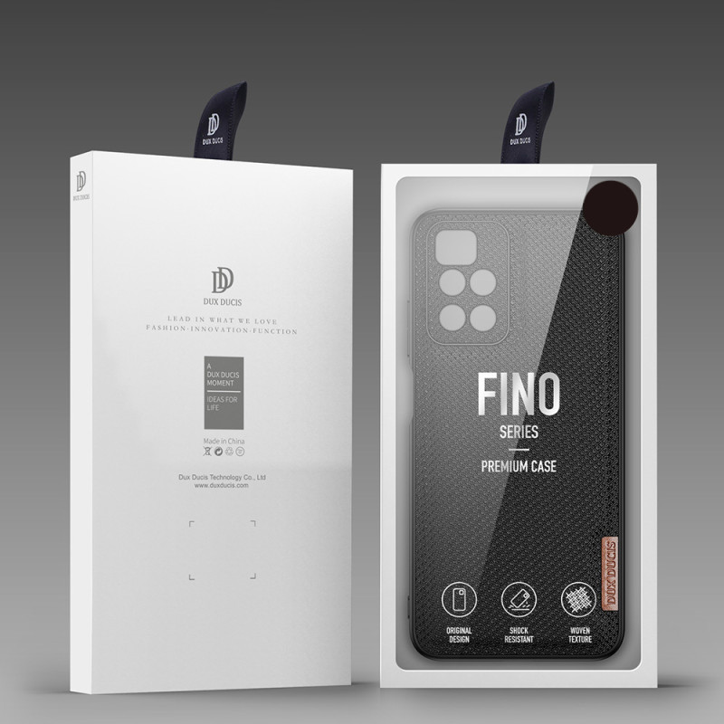 Dux Ducis Fino dėklo dangtelis padengtas nailono medžiaga Xiaomi Redmi 10 green