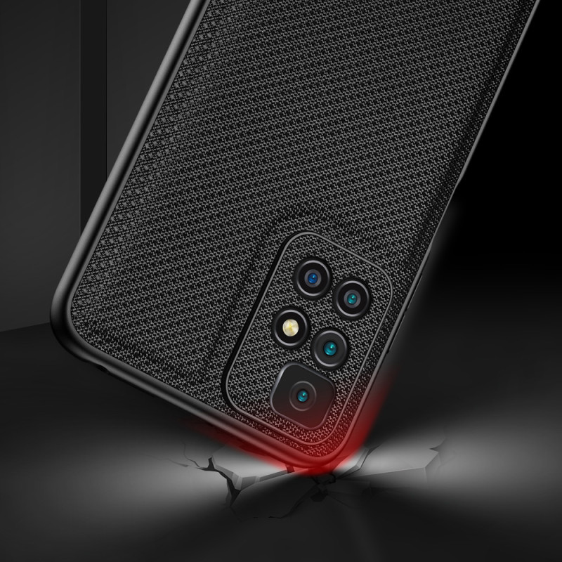 Dux Ducis Fino dėklo dangtelis padengtas nailono medžiaga Xiaomi Redmi 10 green